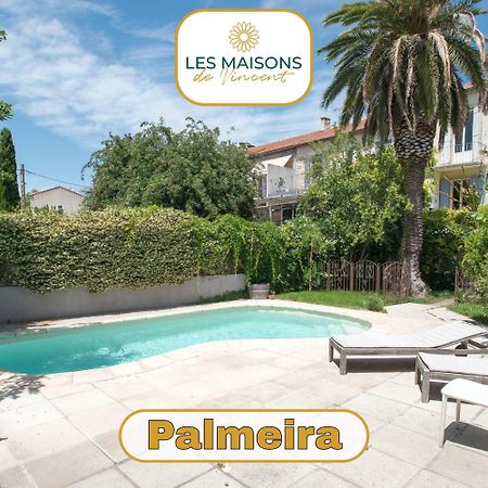 Palmeira - Grande maison en ville avec Piscine Arles Extérieur photo