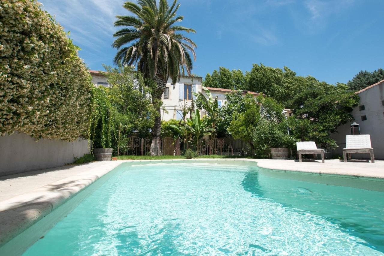 Palmeira - Grande maison en ville avec Piscine Arles Extérieur photo